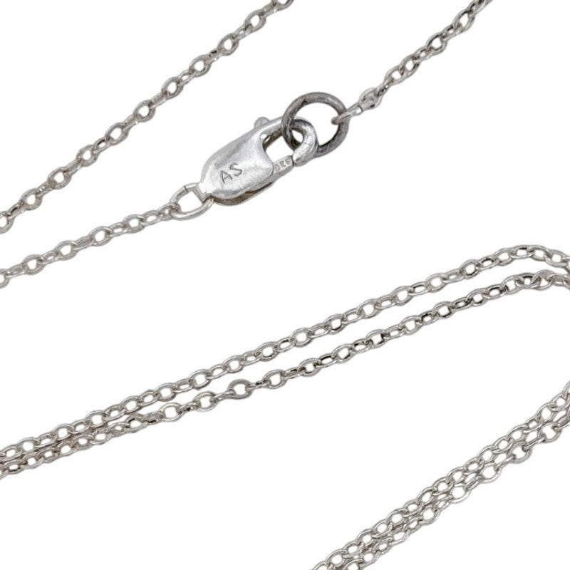 Vintage Sterling Silver 925 Cable Link Chain Necklace 17"