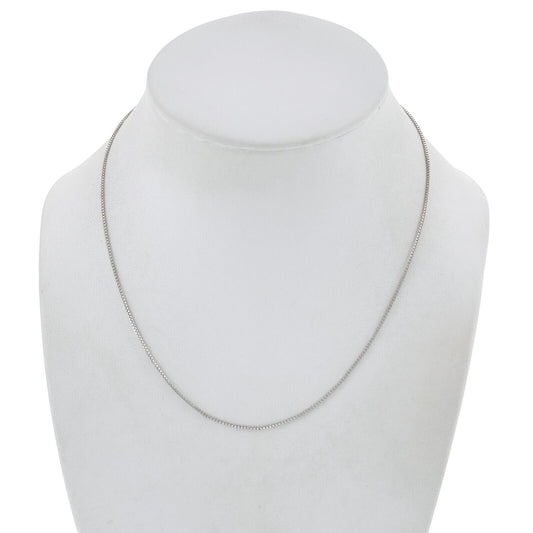 Vintage Italy Sterling Silver 925 Box Chain Necklace 16"