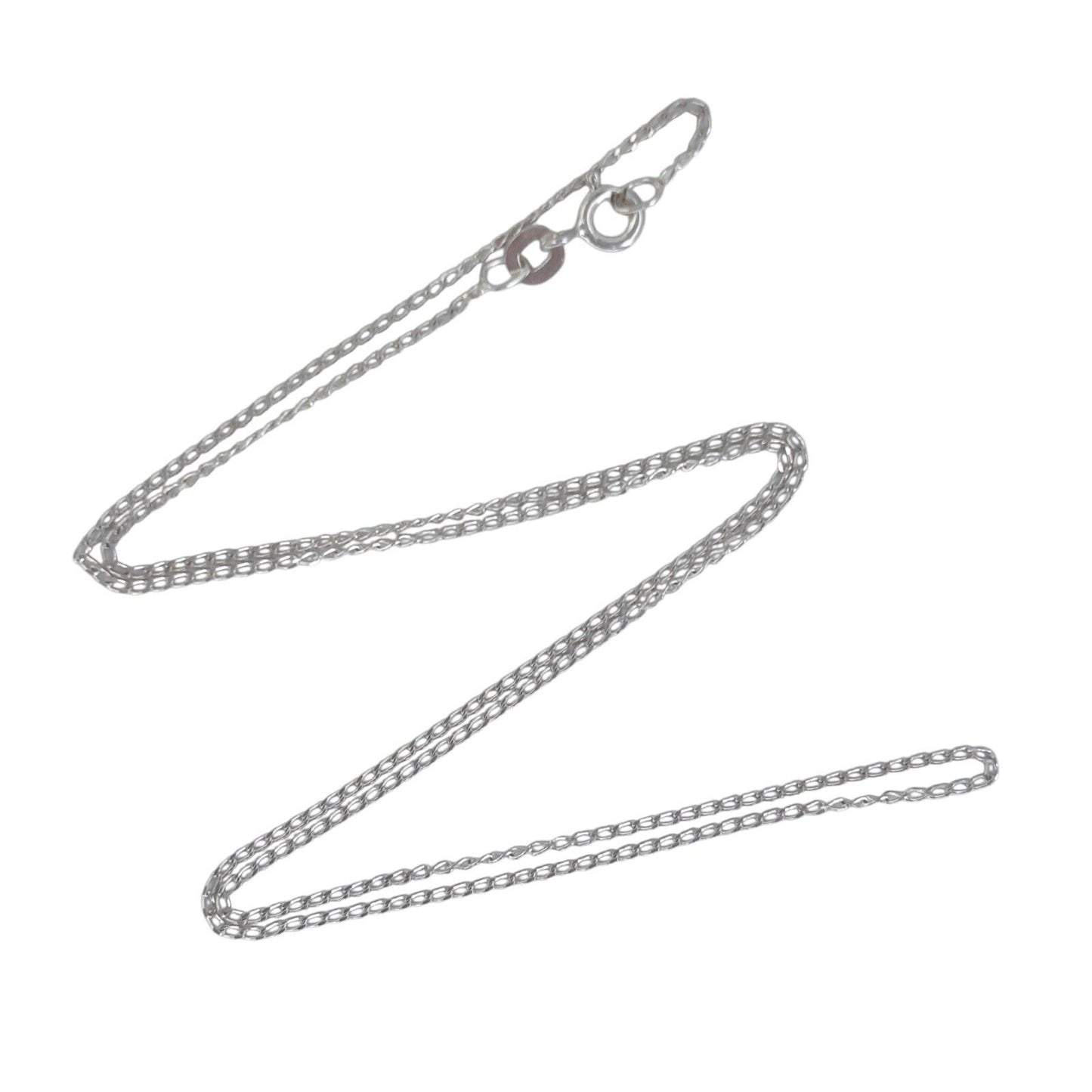 Vintage Sterling Silver 925 Curb Link Chain Necklace 18"