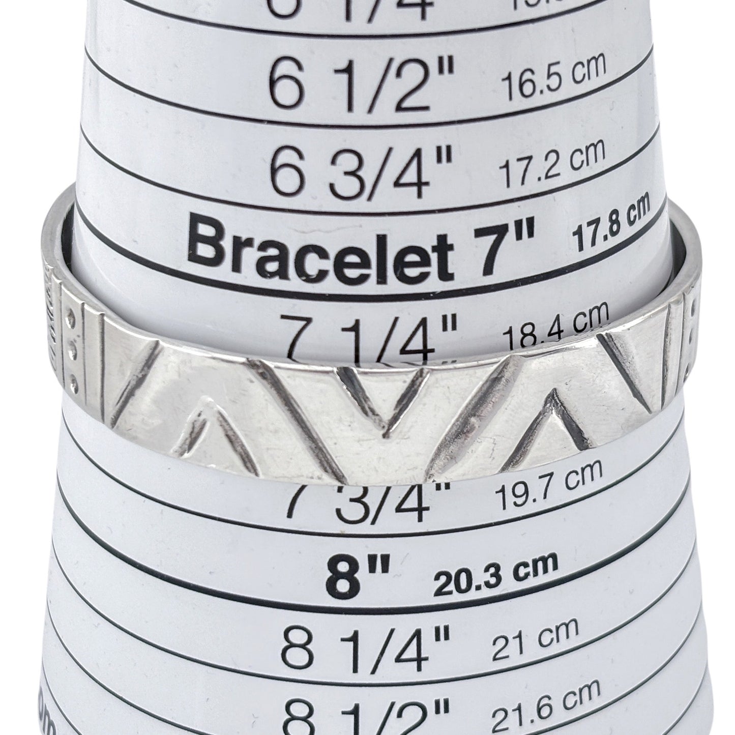 W.L. Royall Sterling Silver 925 39.2 gram Cuff Bracelet 7.5"