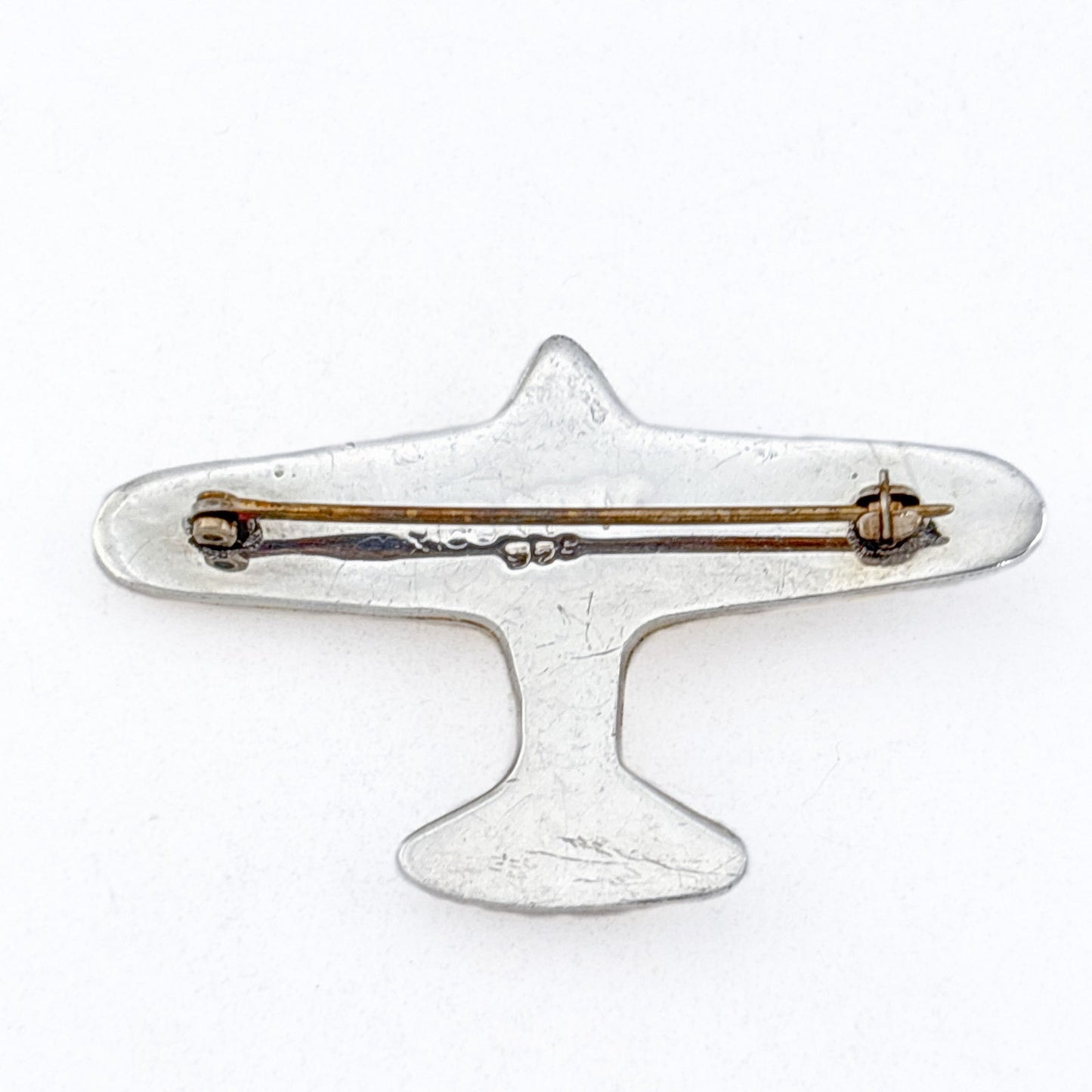 Vintage Mexican Taxco Sterling Silver 925 Airplane Brooch