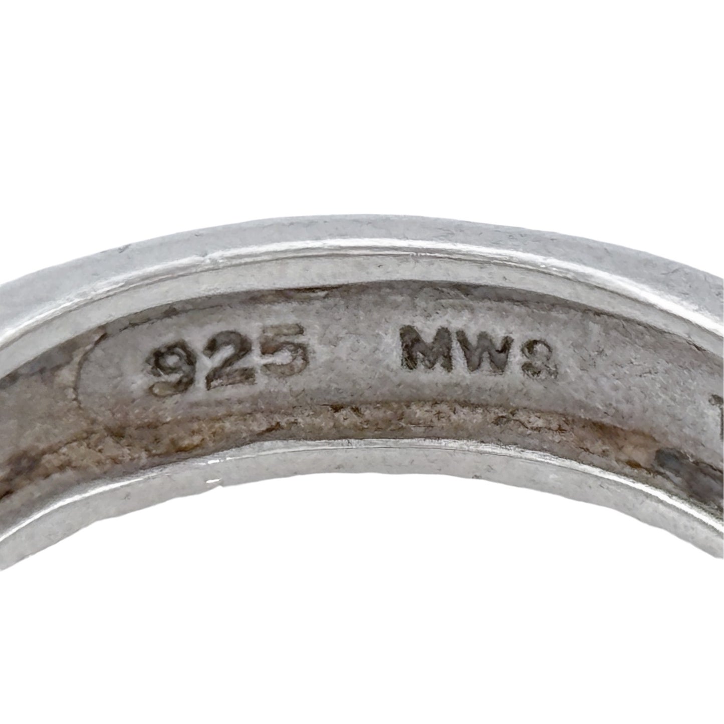 Vintage Sterling Silver 925 Faith Band Ring Size 7