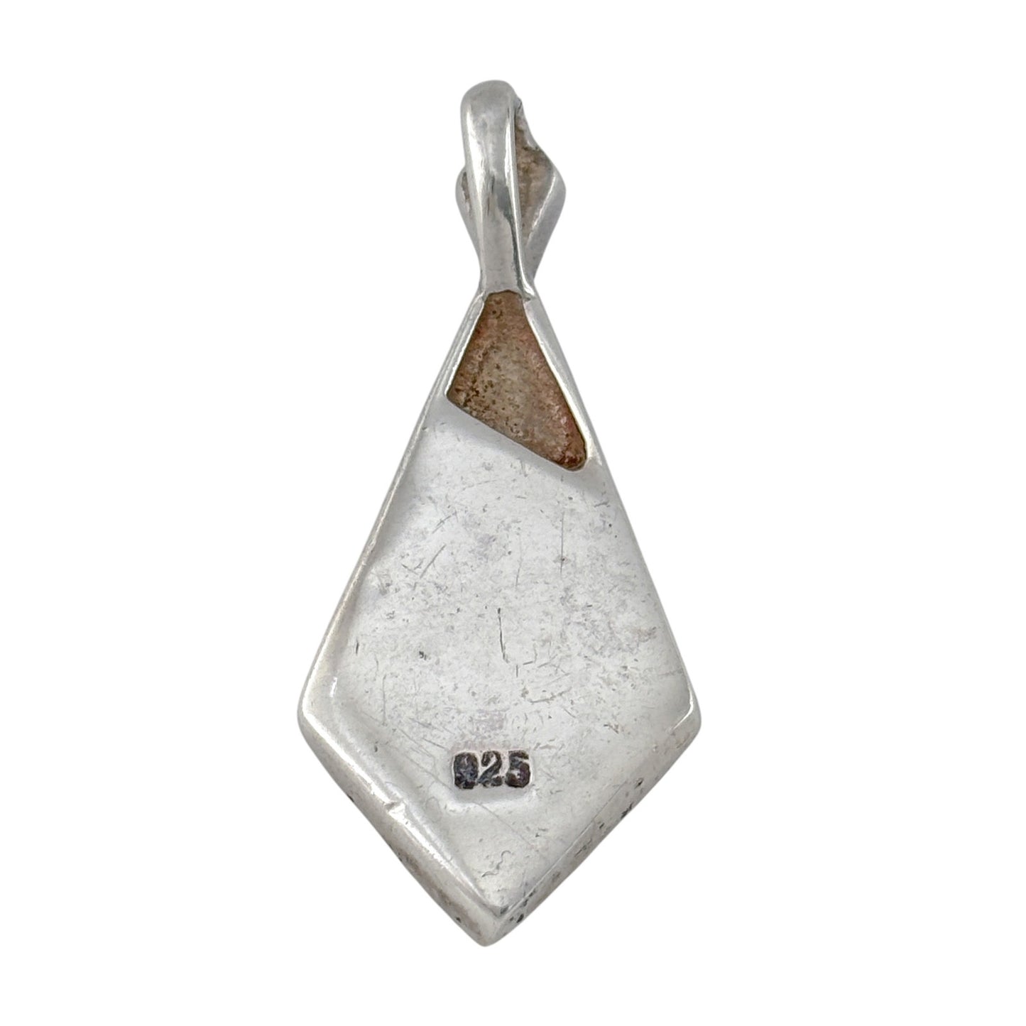 Vintage Sterling Silver 925 Abalone Pendant