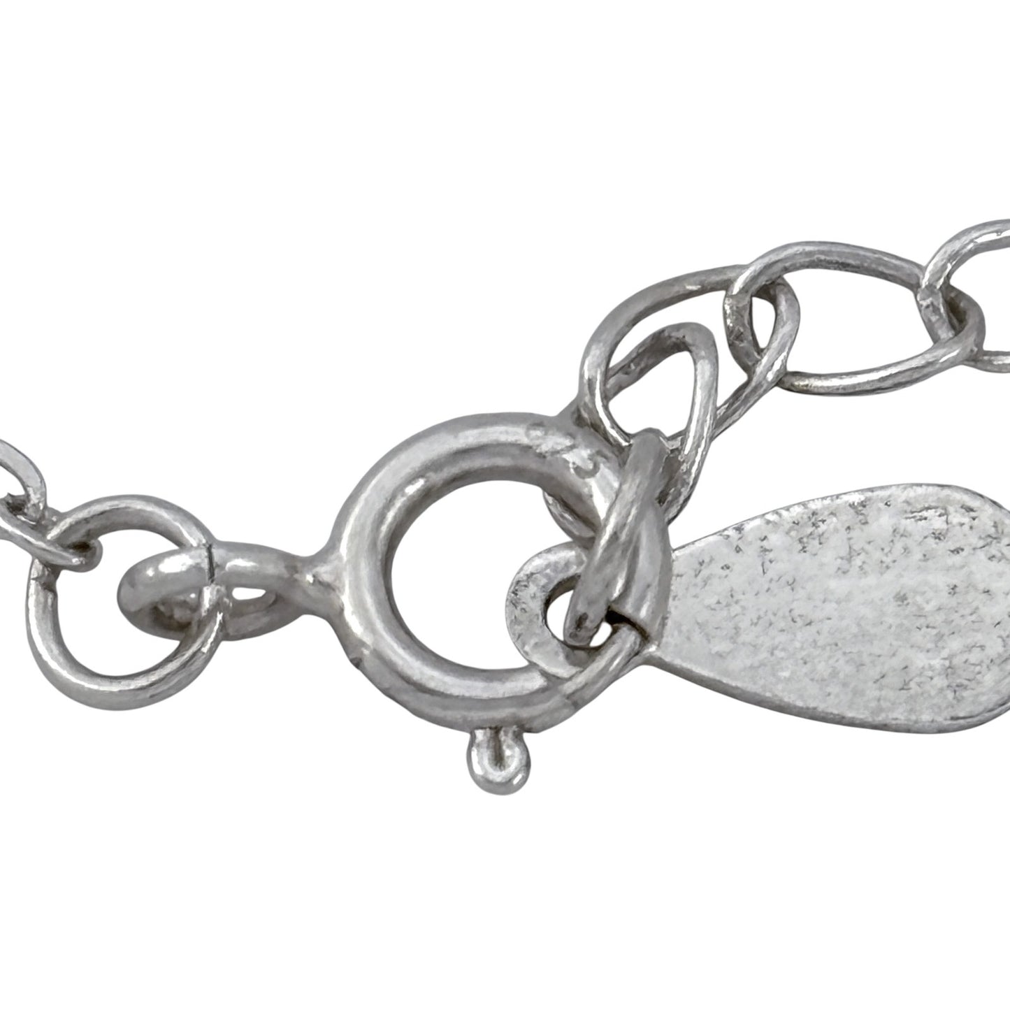 Vintage Sterling Silver 925 Infinity Cross Pendant Necklace 16.5"-18.5"
