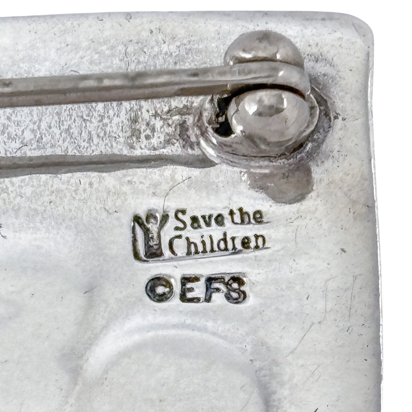 Vintage Sterling Silver 925 School Chalkboard Brooch