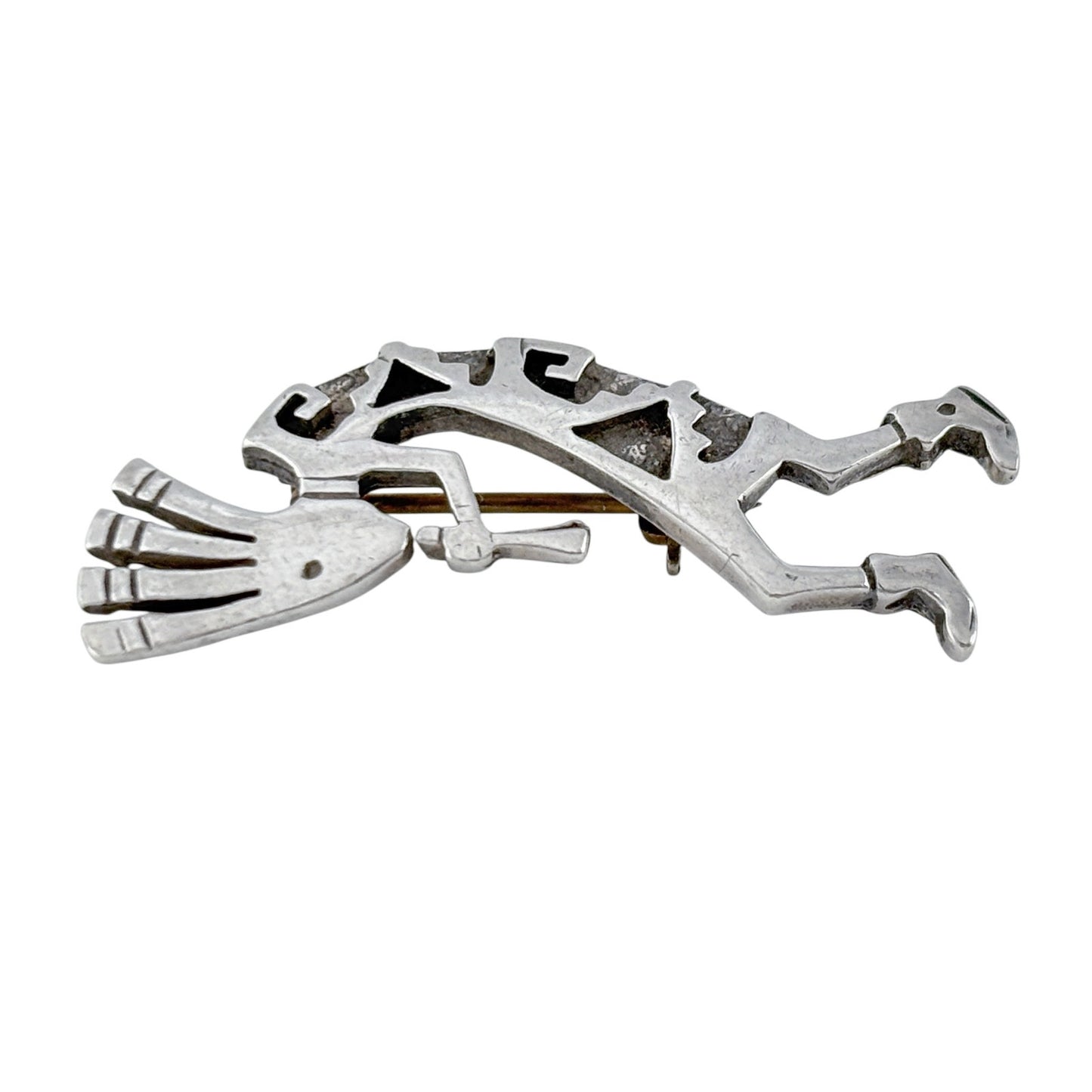 Vintage Sterling Silver 925 Kokopelli Brooch