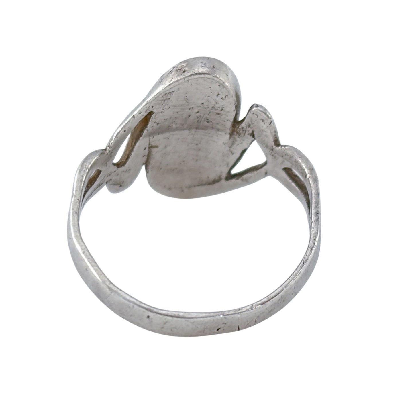 Vintage Sterling Silver 925 Mother of Pearl Oval Ring Size 8.5