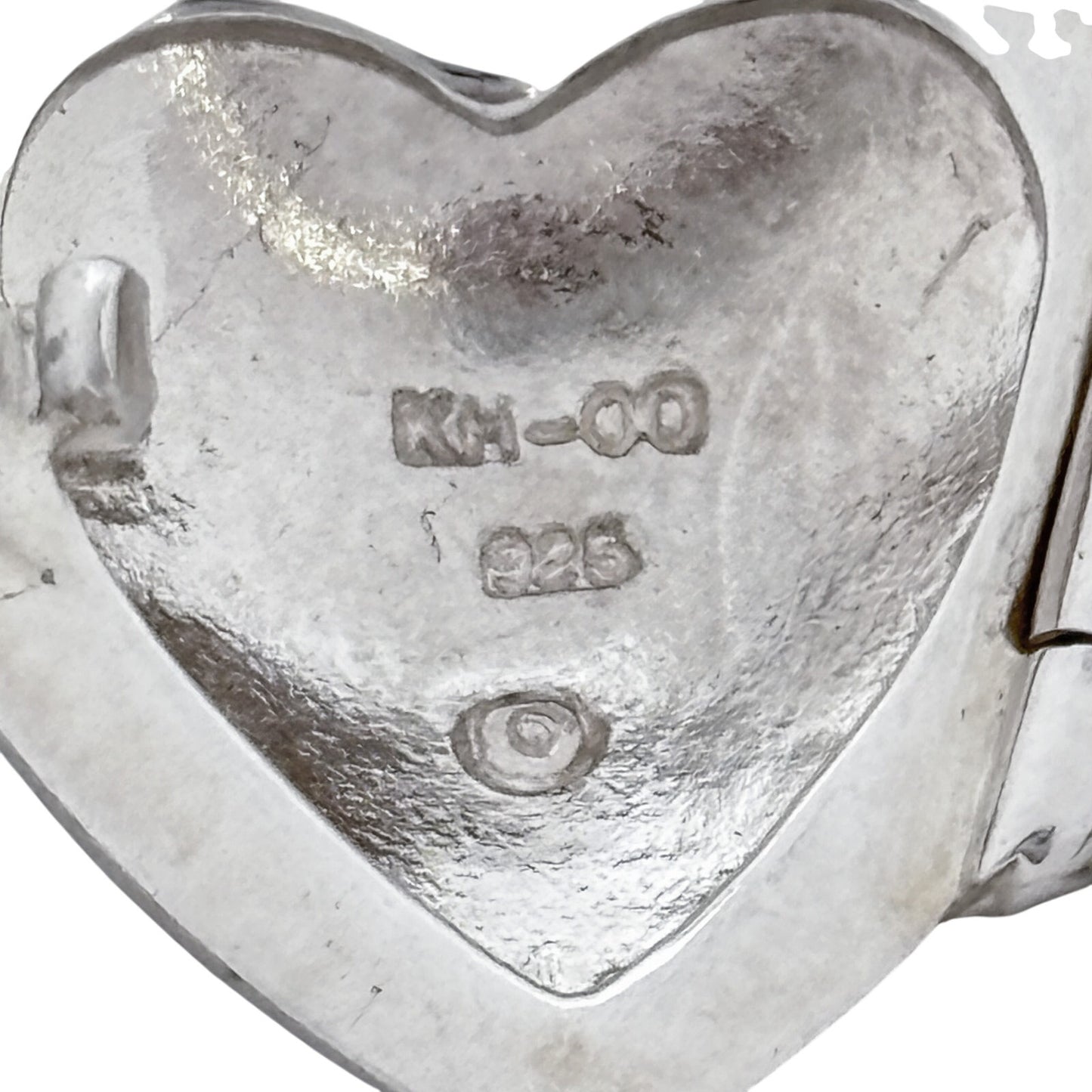Vintage Sterling Silver 925 Domed Heart Locket