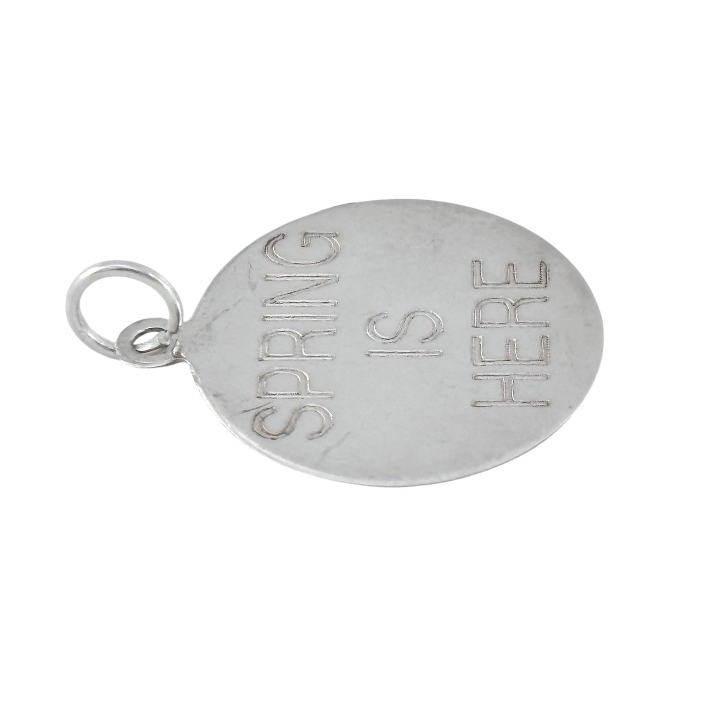 Vintage Sterling Silver 925 Spring Is Here Pendant