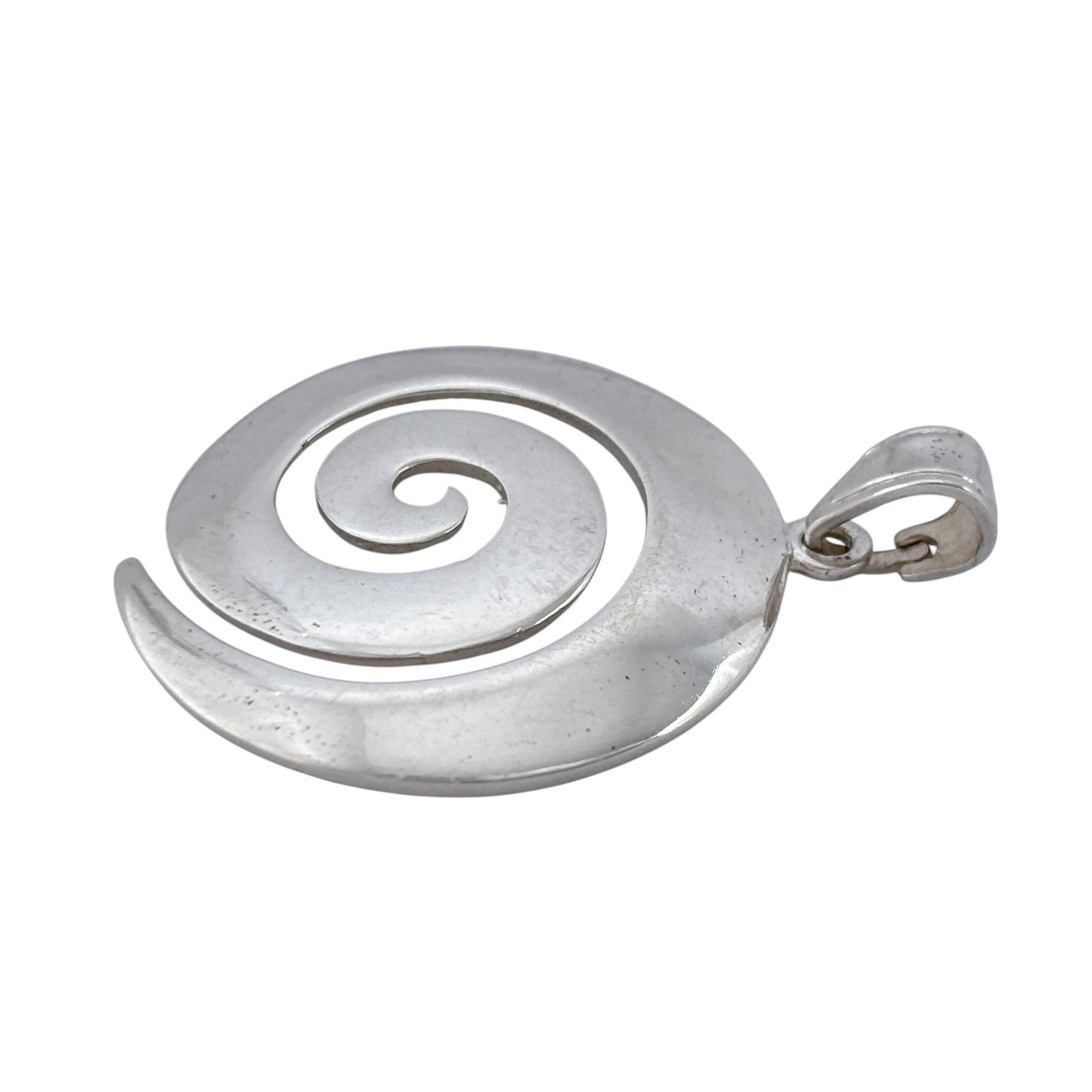 Vintage Sterling Silver 925 Spiral Pendant