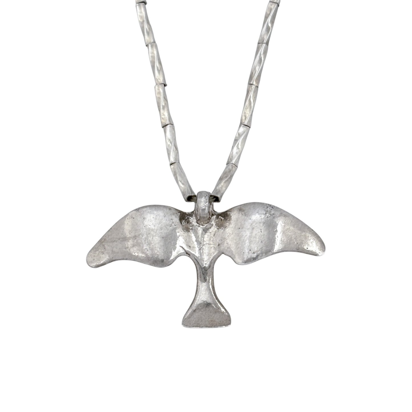 Vintage Sterling Silver 925 Bird Pendant Necklace 15.25"