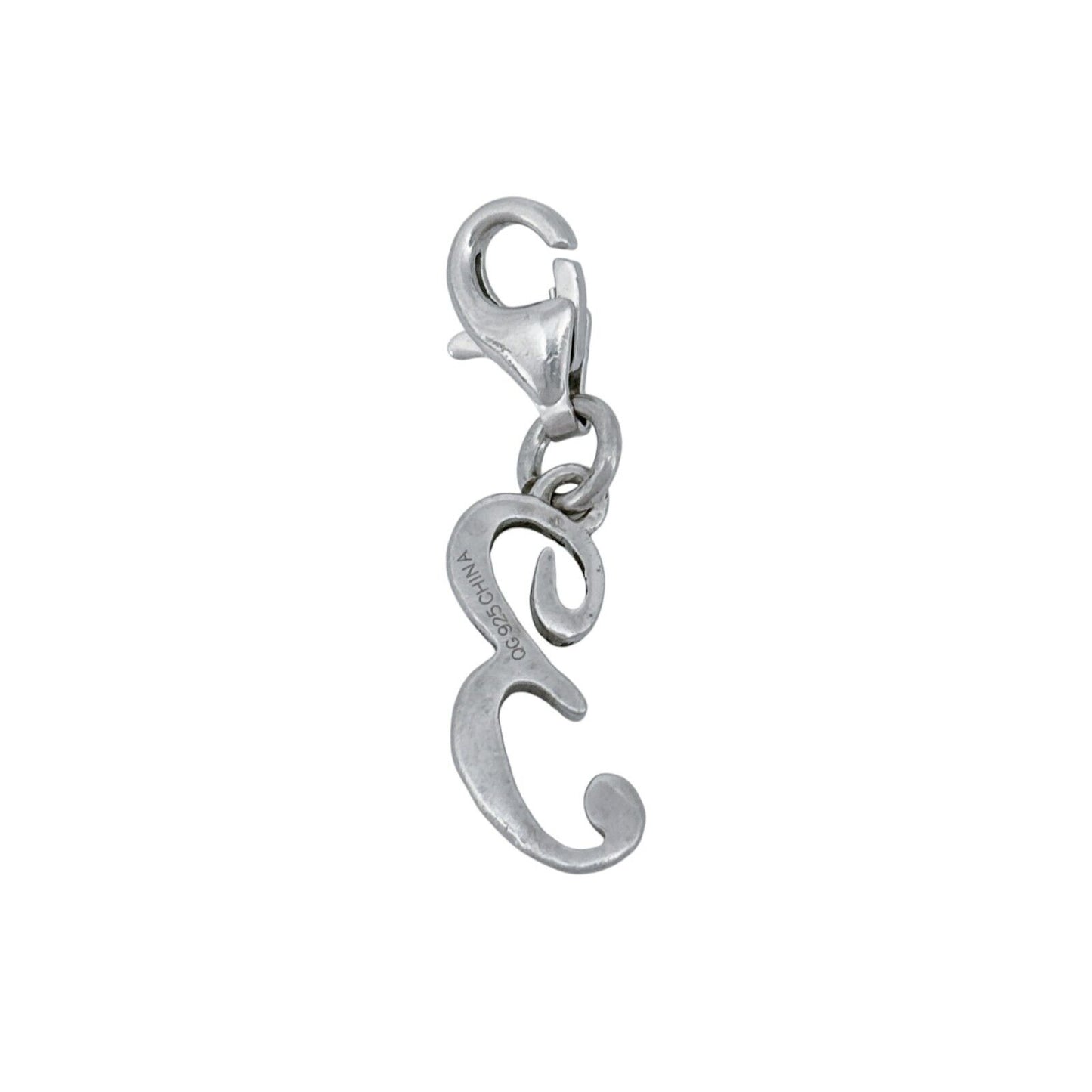 Sterling Silver 925 Letter "3" Charm Pendant