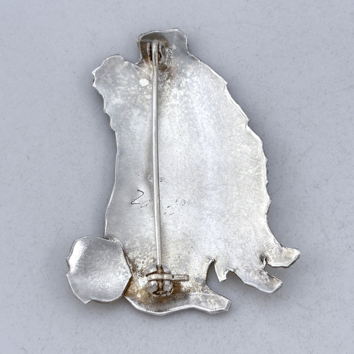 Vintage Sterling Silver 925 Shetland Sheepdog Brooch