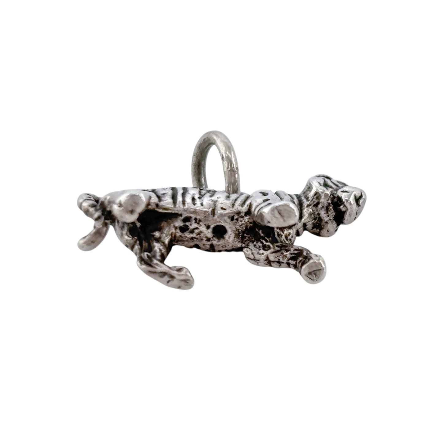 Vintage Sterling Silver 925 Tiger Charm