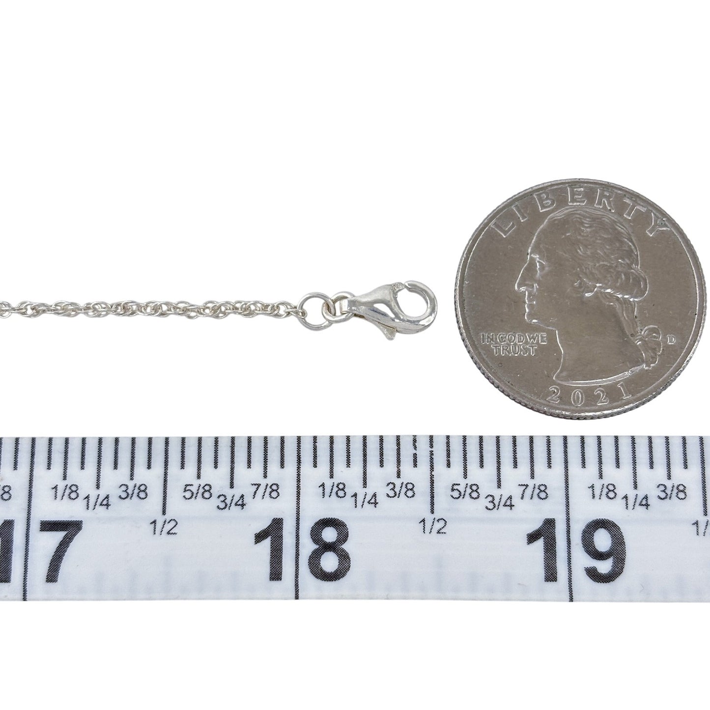Vintage Sterling Silver 925 Singapore Chain Necklace 18.5"