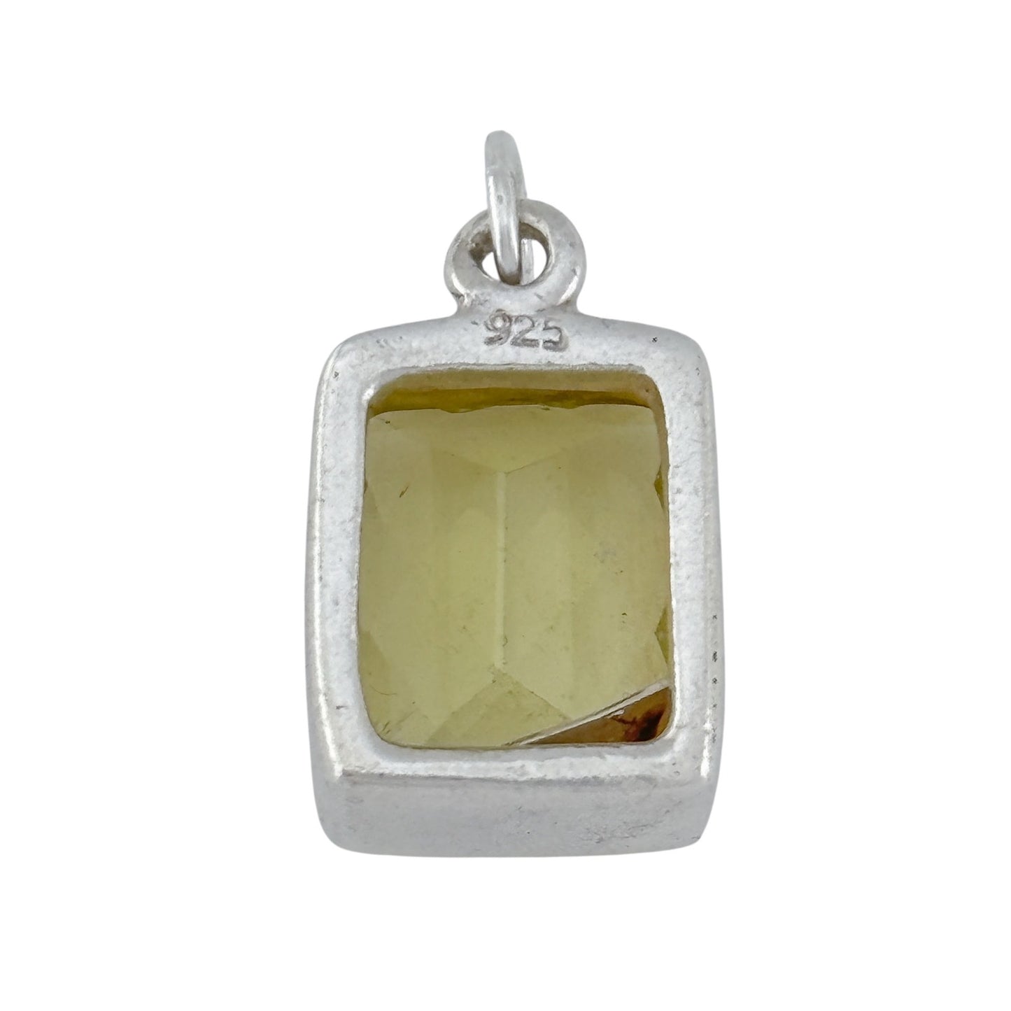 Vintage Sterling Silver 925 Citrine Pendant