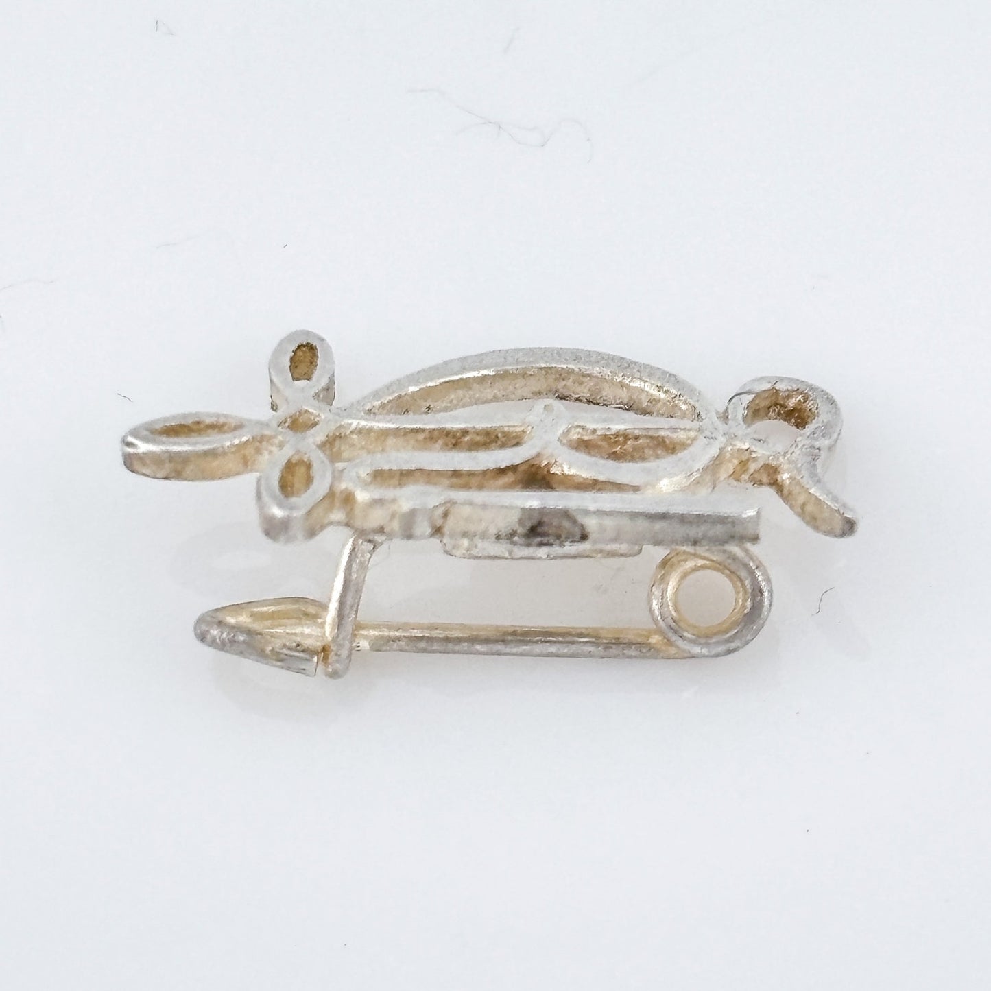 Vintage Sterling Silver 925 Monogram Letter R Brooch