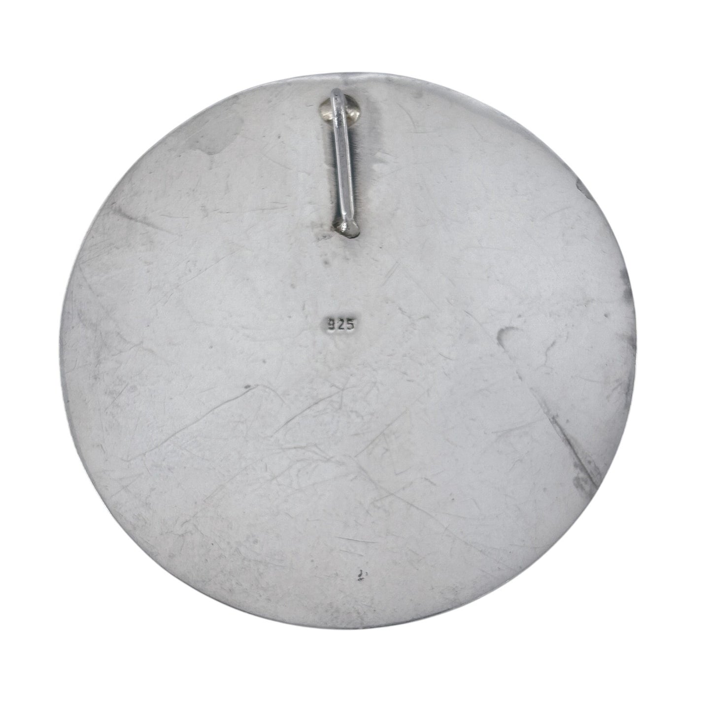 Vintage Sterling Silver 925 Spiral Disk Pendant