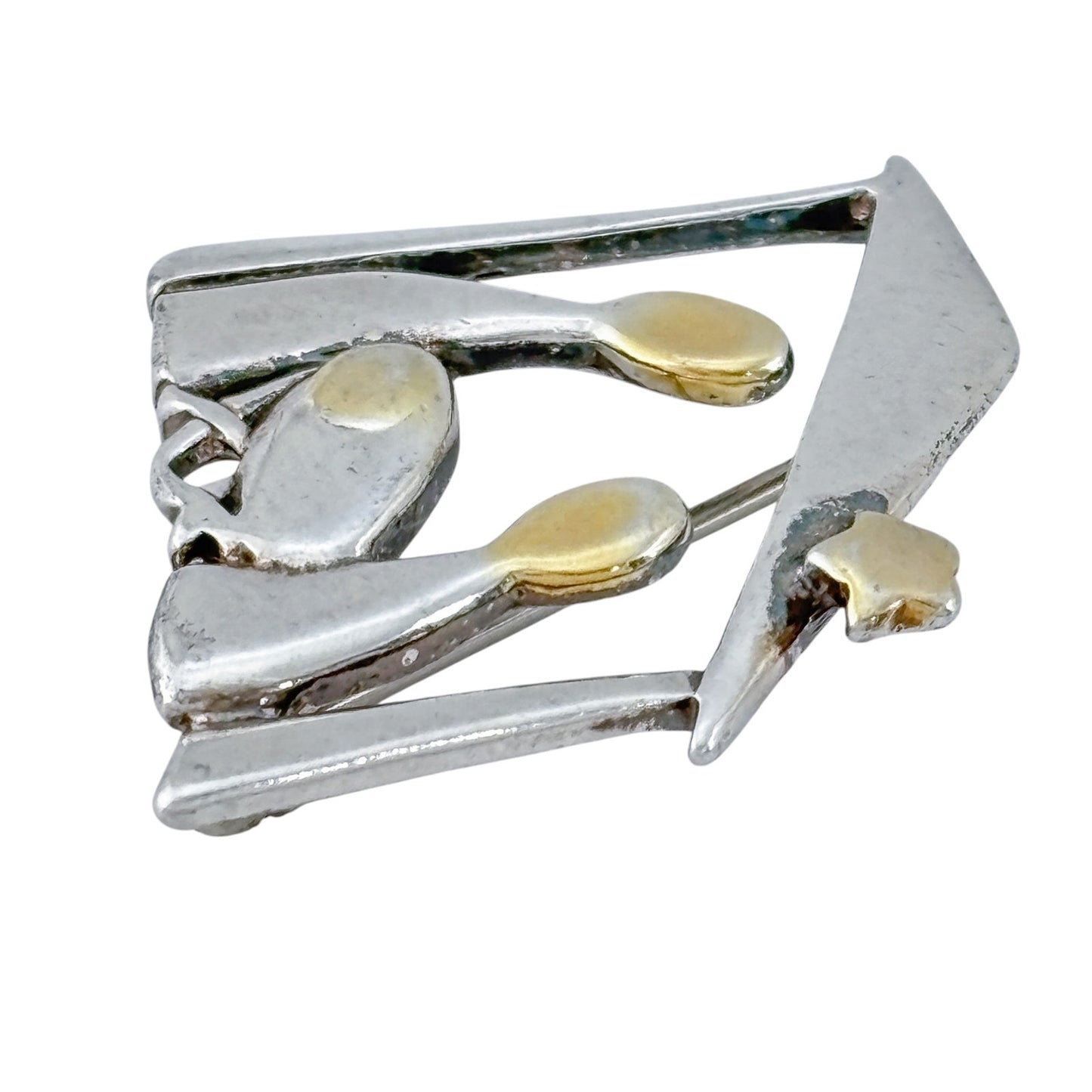 Vintage Sterling Silver 925 Nativity Brooch