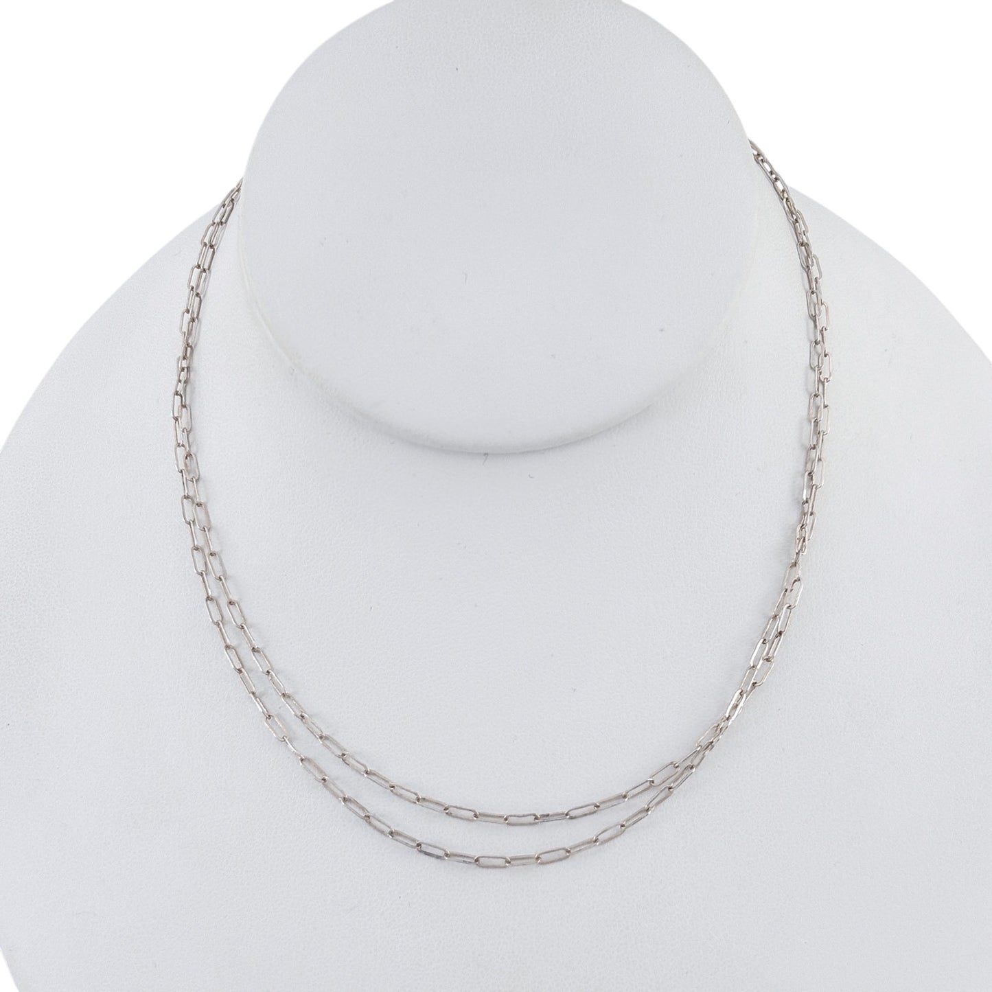 Vintage Sterling Silver 925 Paperclip Chain Necklace 29.5"