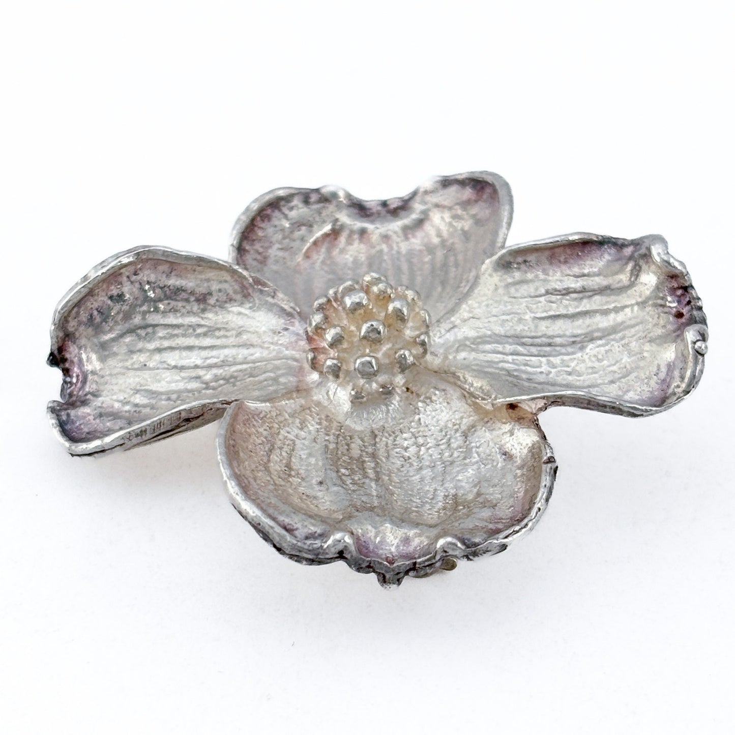 Vintage Sterling Silver 925 USNA Naval Academy Reunion Dogwood Flower Brooch