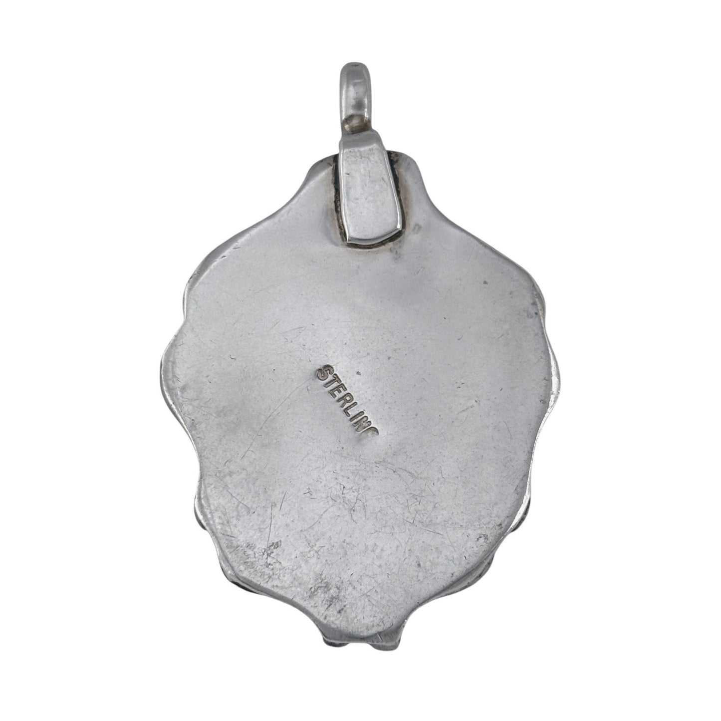 Vintage Sterling Silver 925 Rose Quartz Pendant