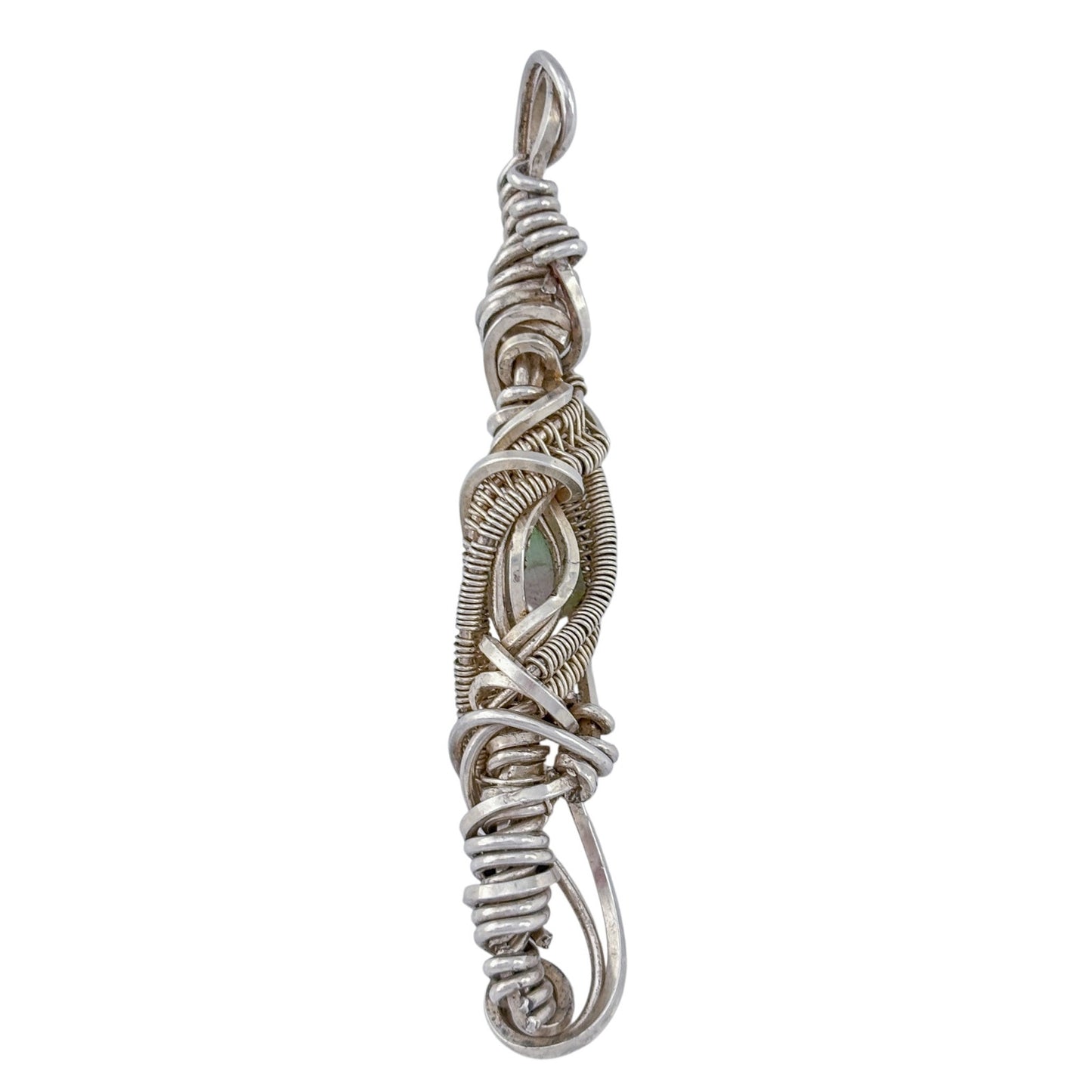Vintage Sterling Silver 925 Watermelon Tourmaline Pendant