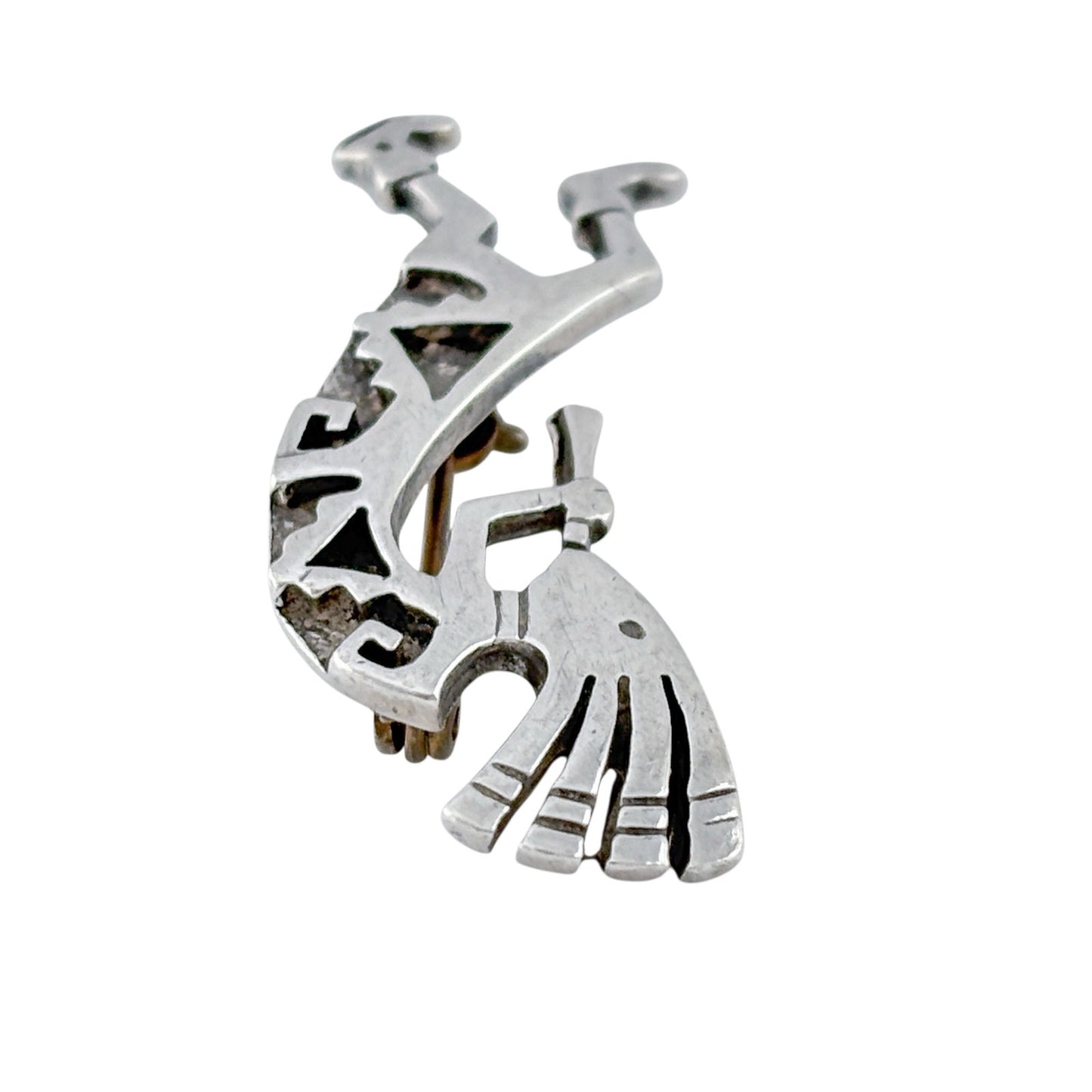 Vintage Sterling Silver 925 Kokopelli Brooch