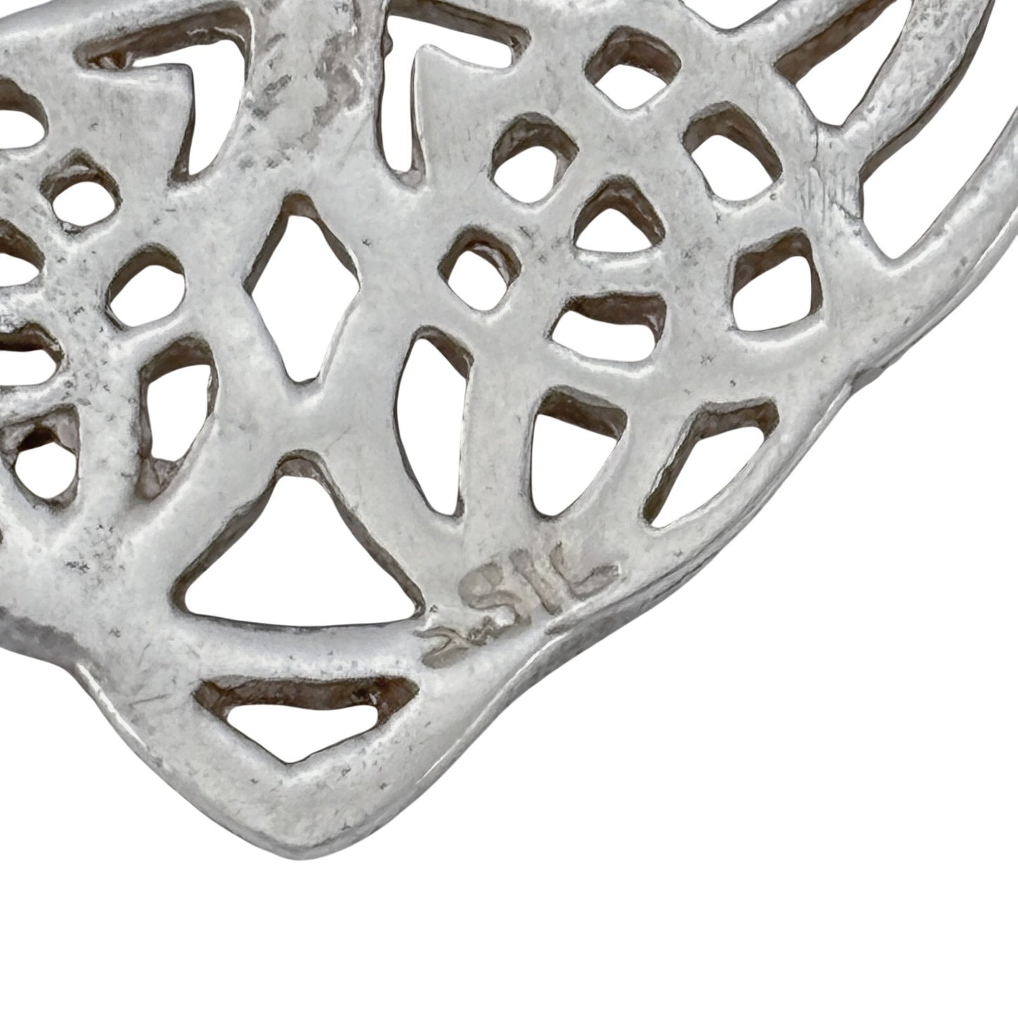 Vintage Sterling Silver 925 Celtic Wolf Knot Pendant