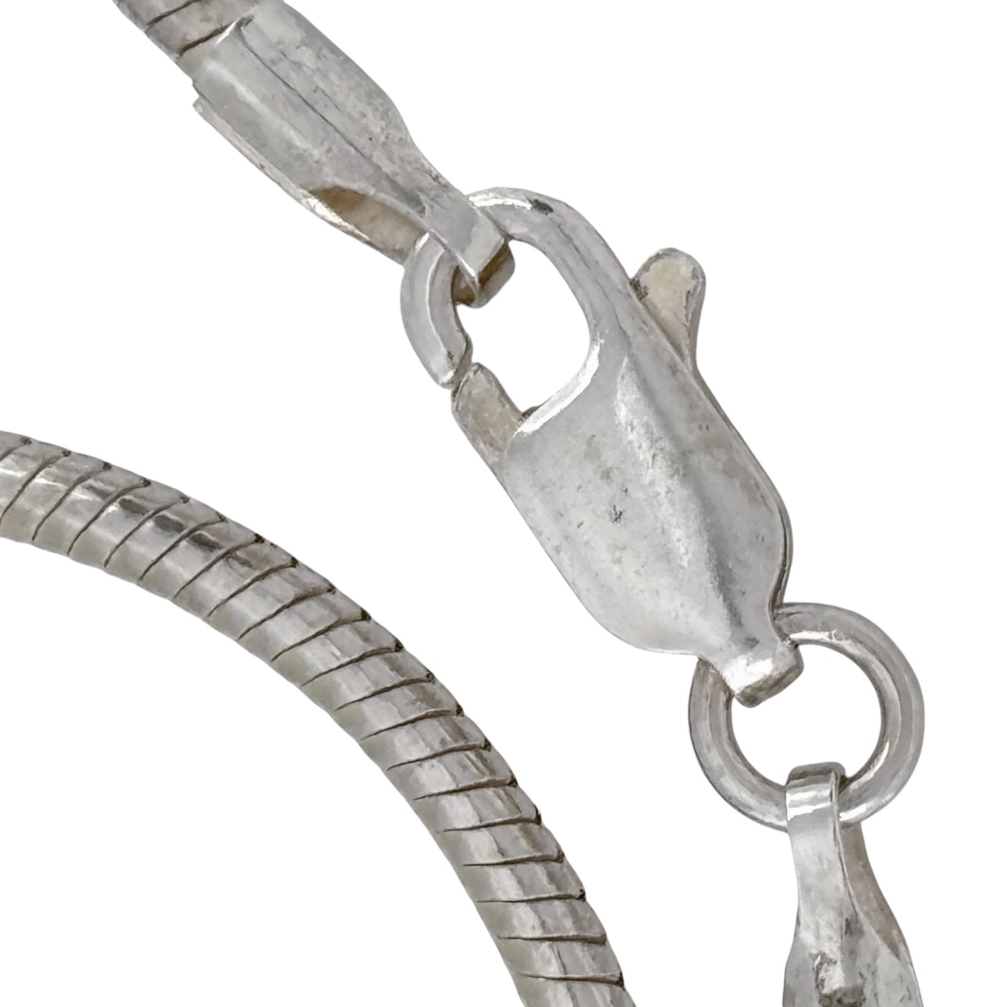 Vintage Sterling Silver 925 Snake Chain Necklace 18"