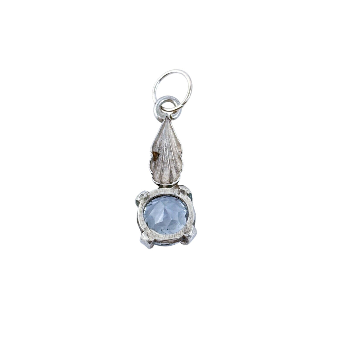 Vintage Sterling Silver 925 Topaz Dangle Pendant