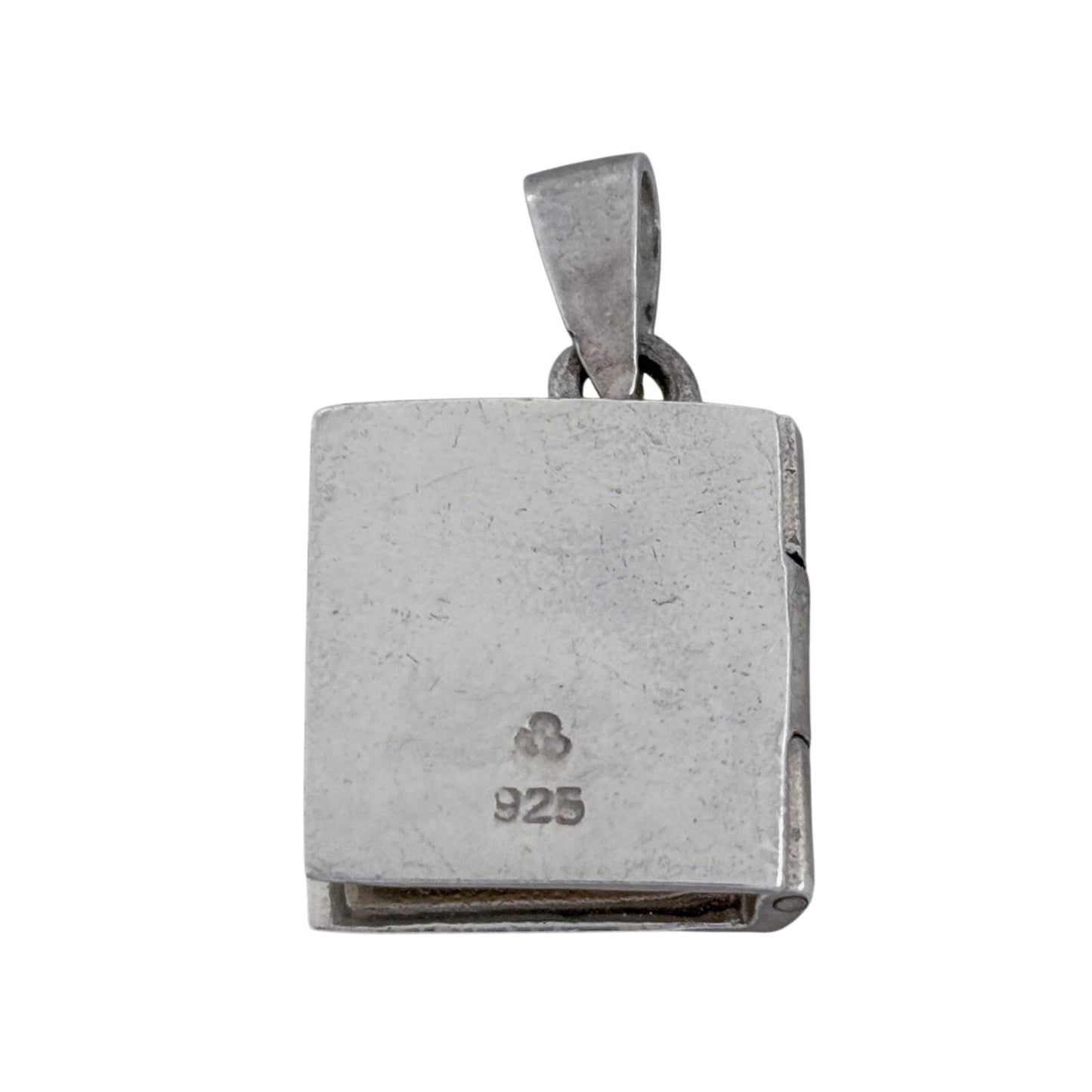 Vintage Sterling Silver 925 Bible Locket Pendant