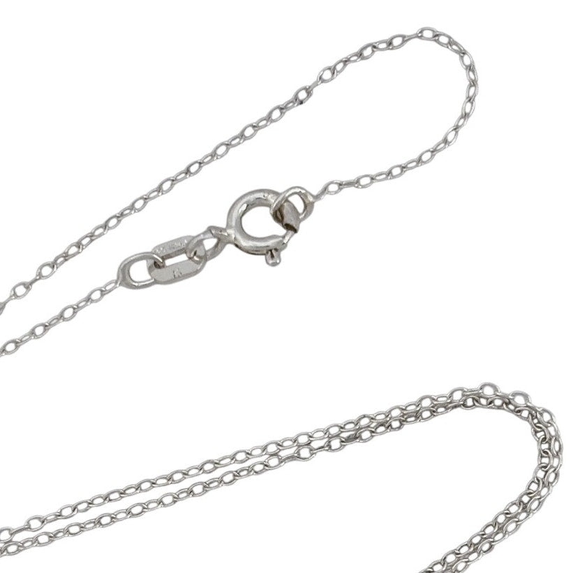 Vintage Italy Sterling Silver 925 Cable Link Chain Necklace 18"