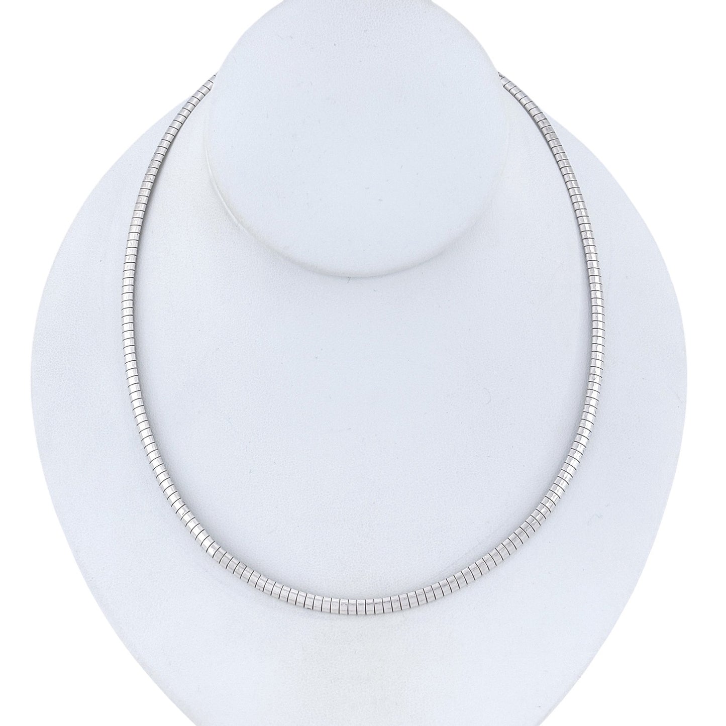 Vintage Sterling Silver 925 Omega Necklace 18"