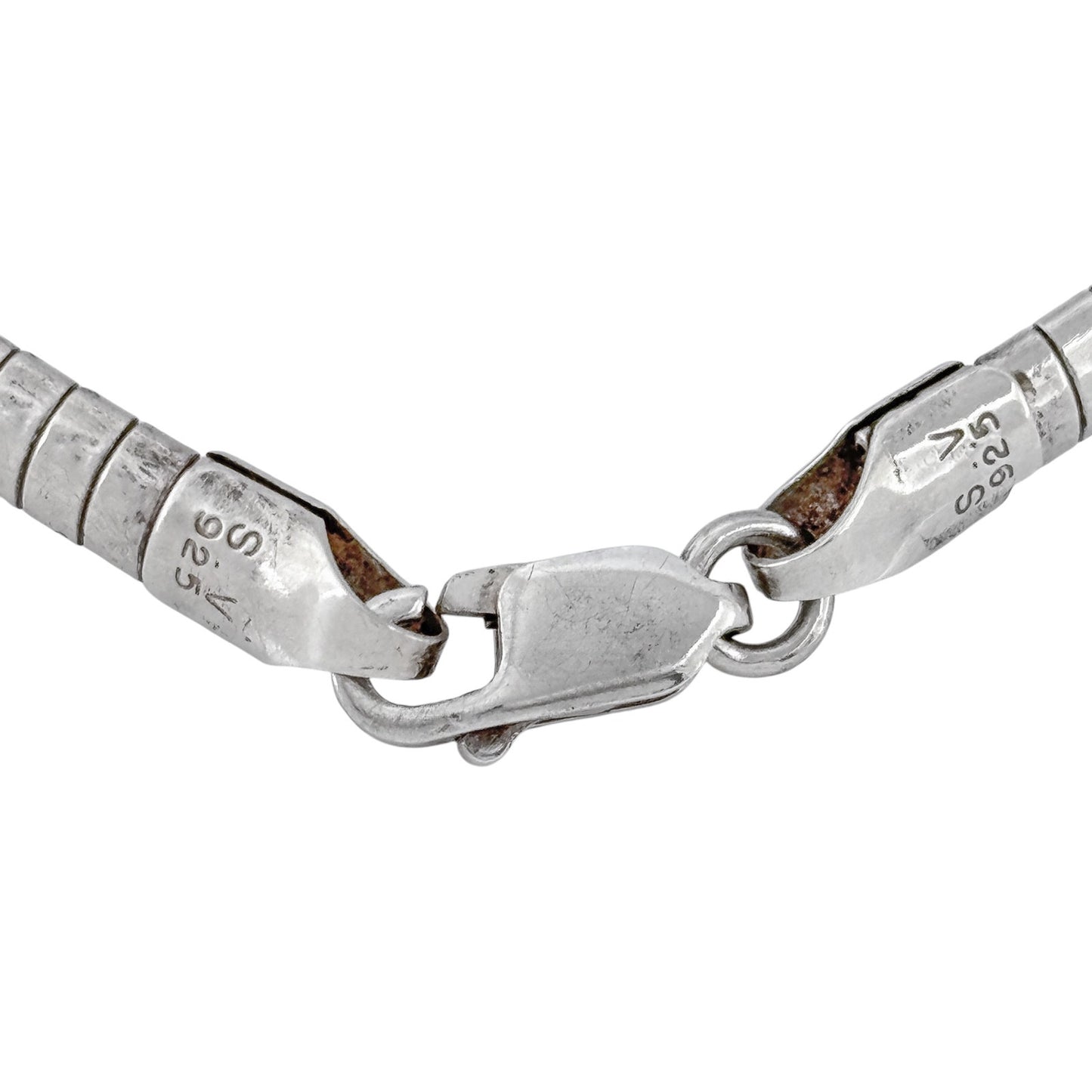 Vintage Sterling Silver 925 Omega Necklace 18"