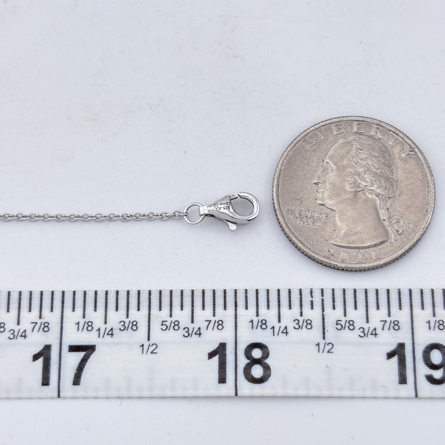 Vintage Sterling Silver 925 Cubic Zirconia Halo Pendant Necklace 16"-18"