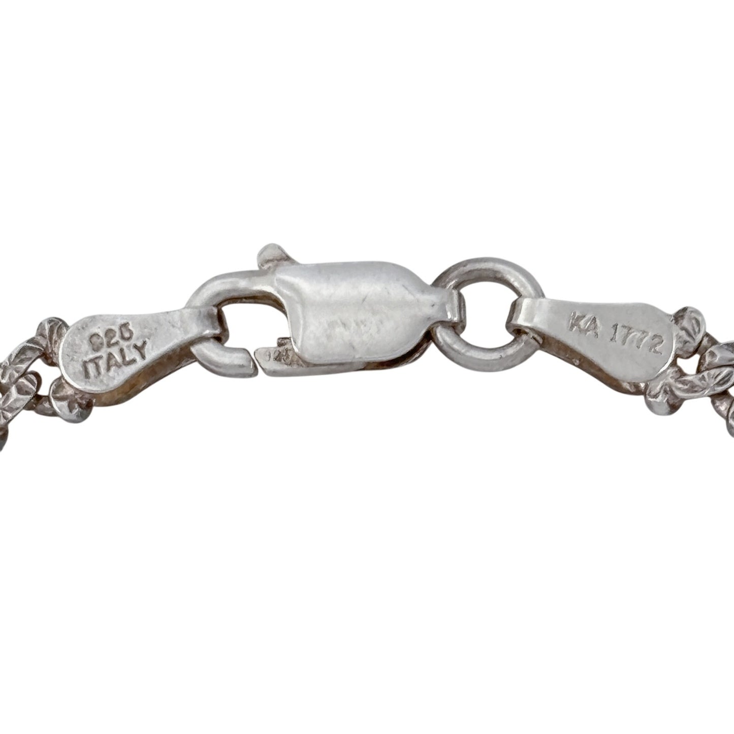 Vintage Sterling Silver 925 Italian Chain Anklet 9.5"