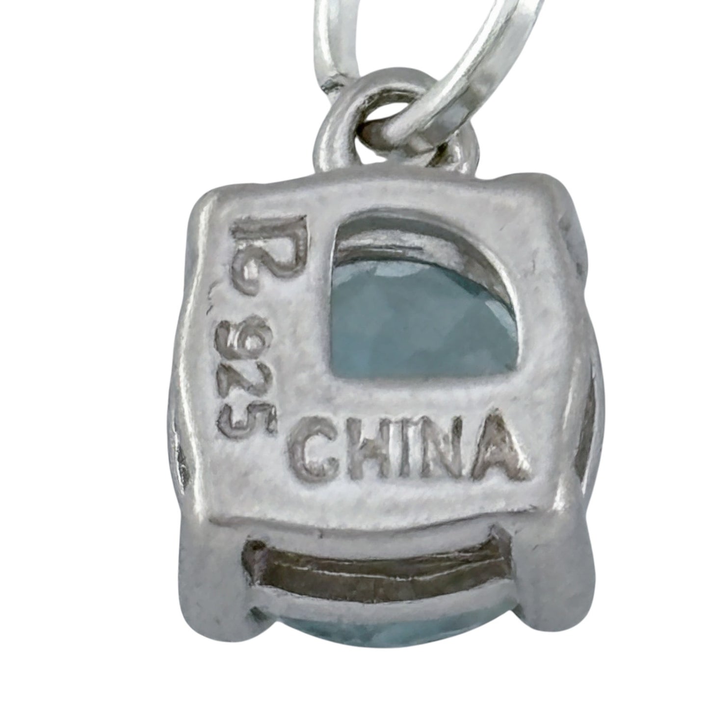 Vintage Sterling Silver 925 Topaz Pendant