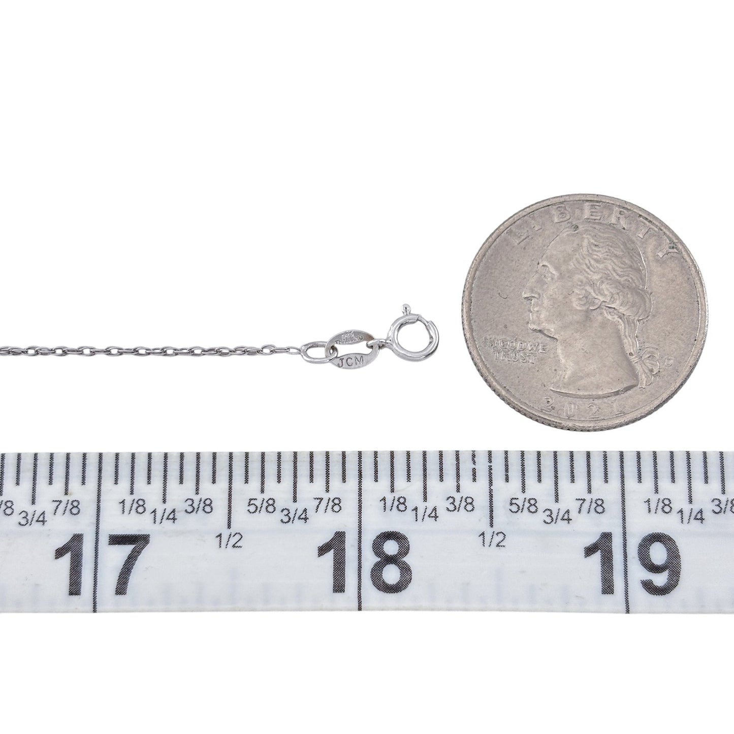 Vintage Sterling Silver 925 Rope Chain Necklace 18"