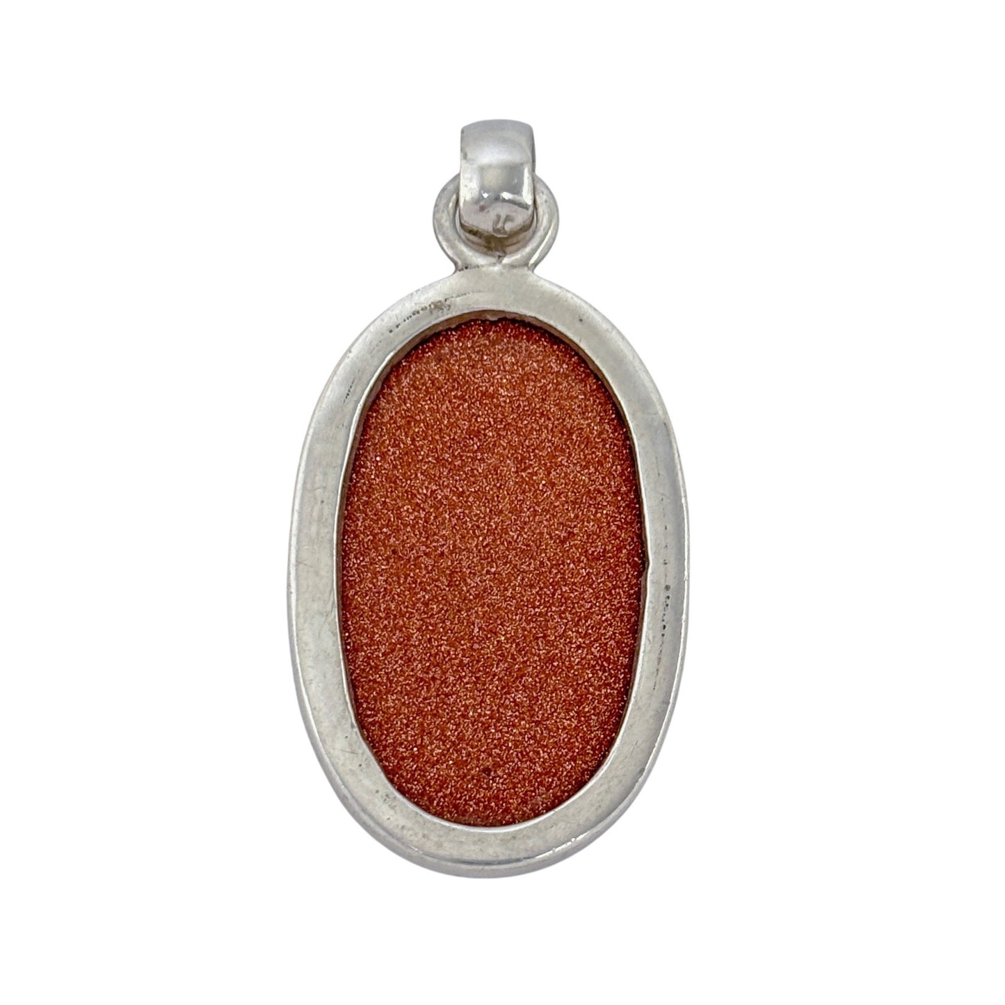 Vintage Sterling Silver 925 Sunstone Pendant