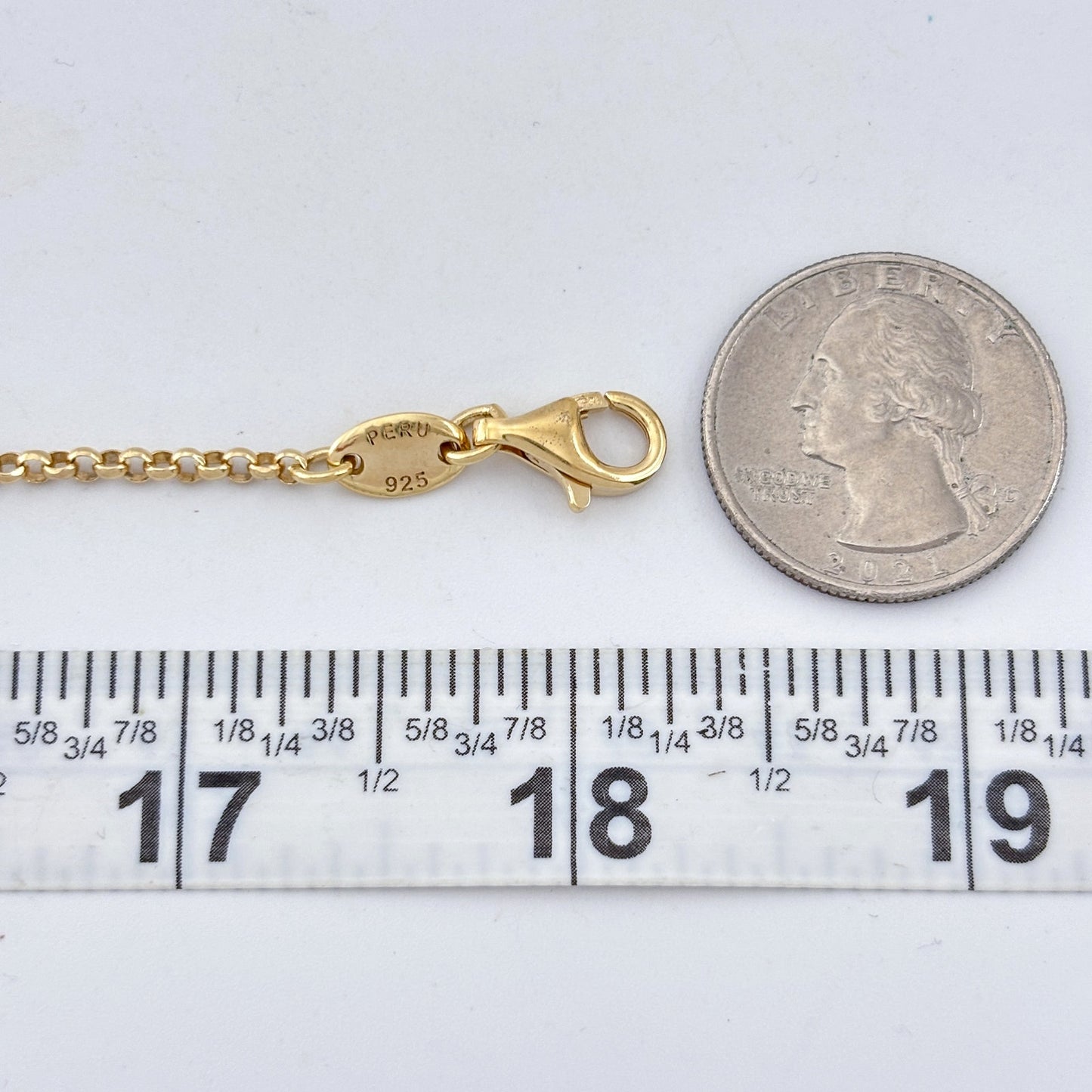 Vintage Charles Garnier Gold-Tone Oval Bead Station Necklace 16", 17", 18"