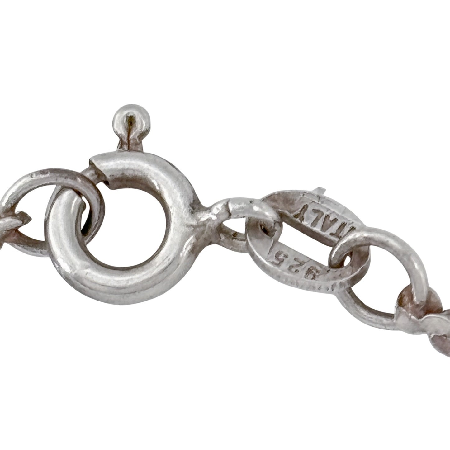 Vintage Italian Sterling Silver 925 Serpentine Bracelet 7"