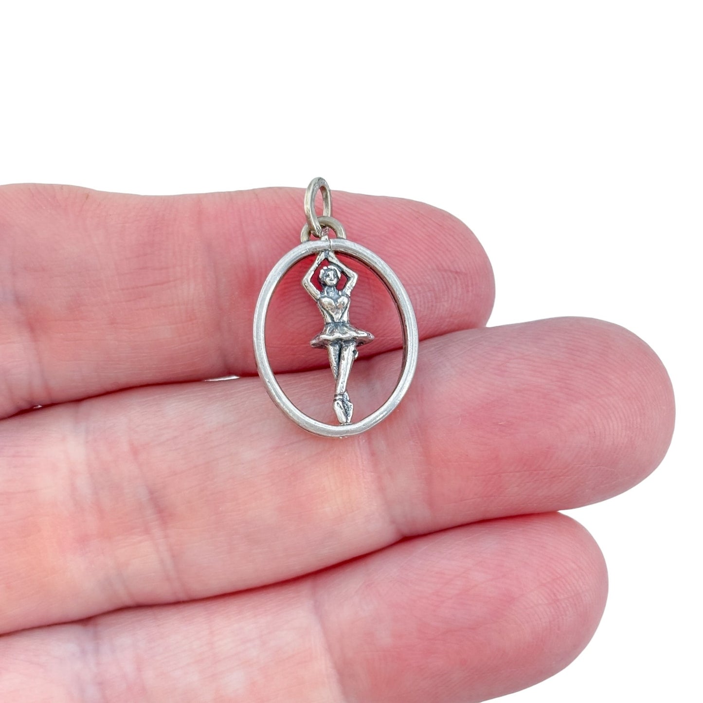 Vintage Sterling Silver 925 Ballerina Spinning Ballet Charm