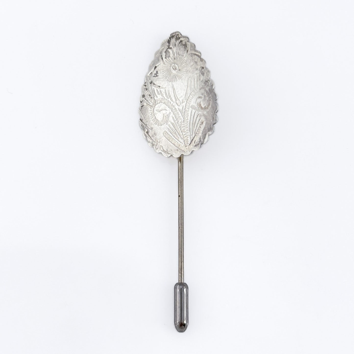 Vintage Sterling Silver 925 Floral Stick Pin