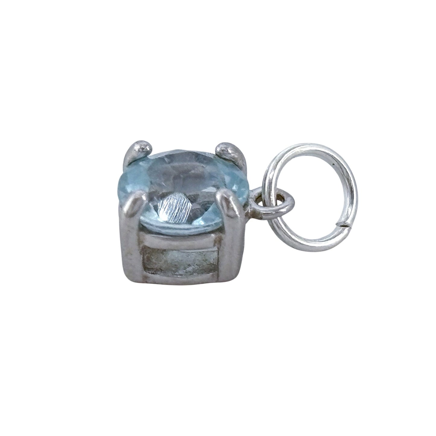 Vintage Ross Simons Sterling Silver 925 Blue Topaz Pendant