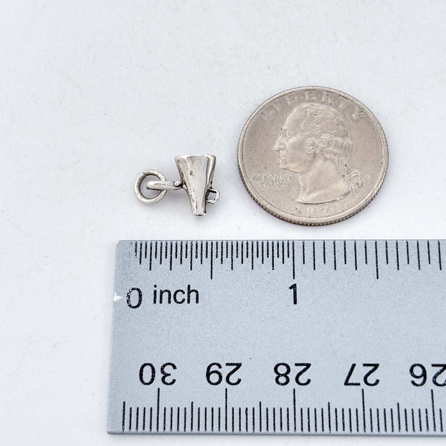 Vintage Sterling Silver 925 Megaphone Charm