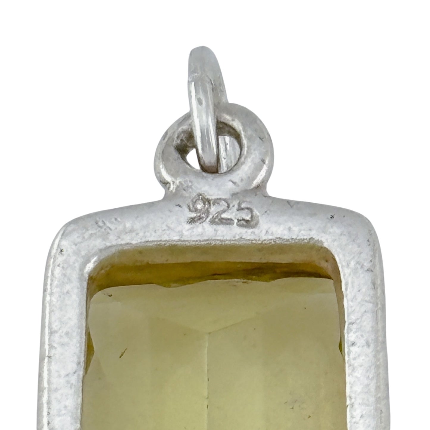 Vintage Sterling Silver 925 Citrine Pendant