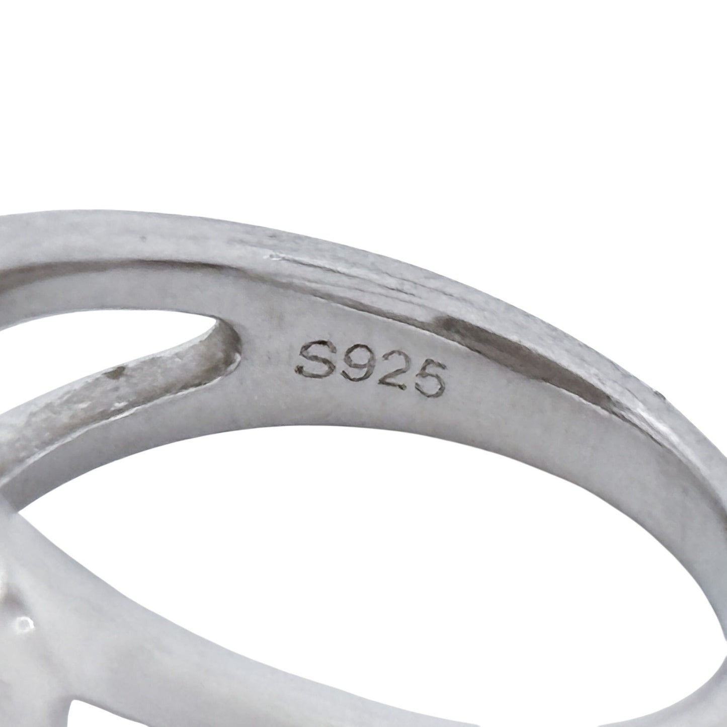 Vintage Sterling Silver 925 "HMM" Monogram Ring Size 8