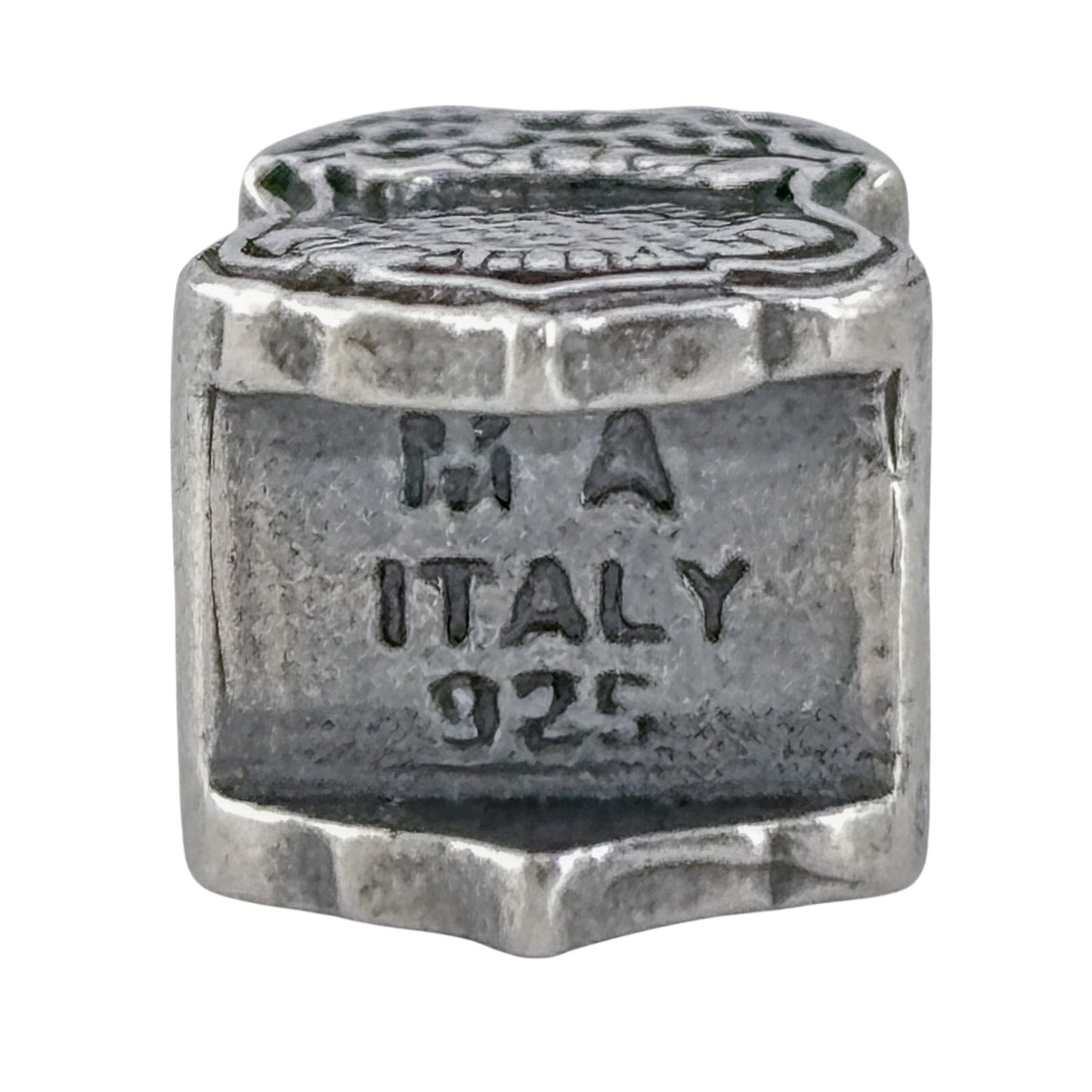Vintage Sterling Silver 925 Police Badge Slide Charm