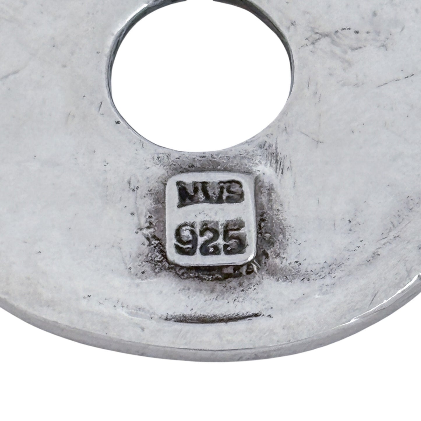 Vintage Sterling Silver 925 New Millennium Date Disk Pendant